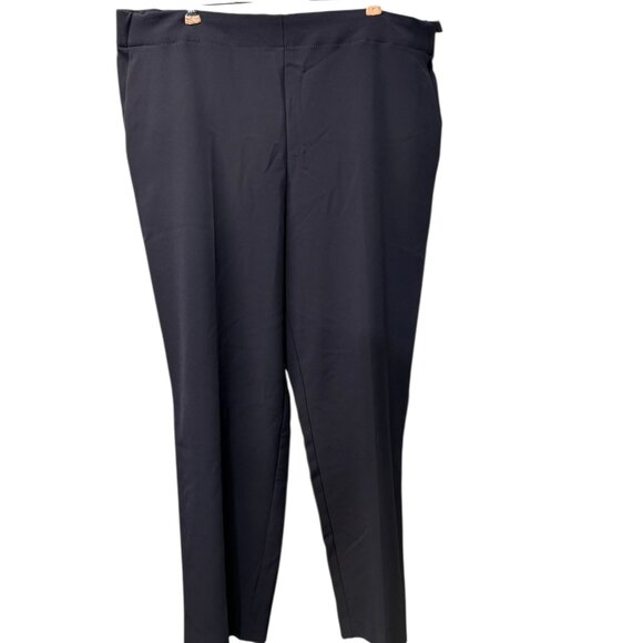 NWT Liz Claiborne Career Emma Ankle Pant - Size 12 Navy - Picture 1 of 6